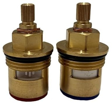 Ersatz-Kartusche für Mischbatterie, 3/4 Zoll, 7,6 mm x 24 Spline, 51 mm Kartuschenlänge, Keramikscheibe für Bristan-Badewannen, Wasserhahn-Ersatzteile, Reparatur-Set, Stopfbuchse, heiß und kalt