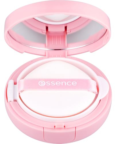 essence BRIGHTEN UP! cushion foundation, Nr. 12, Nude, langanhaltend, aufhellend, natürlich, vegan, ölfrei, wasserfest, ohne Parabene, 1er Pack (12g) | Foundation, Cushion, Aufhellend, Langanhaltend, glattes Hautbild