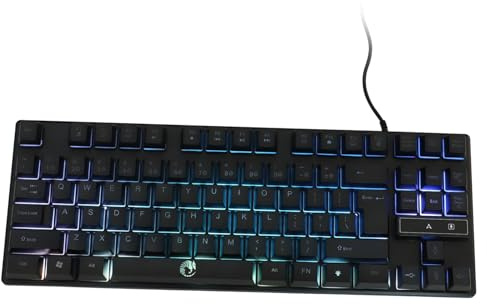 SEWACC Clavier Ordinateur Mecanique Touches avec Retroeclairage Arc-Ciel pour Gamer et Bureau