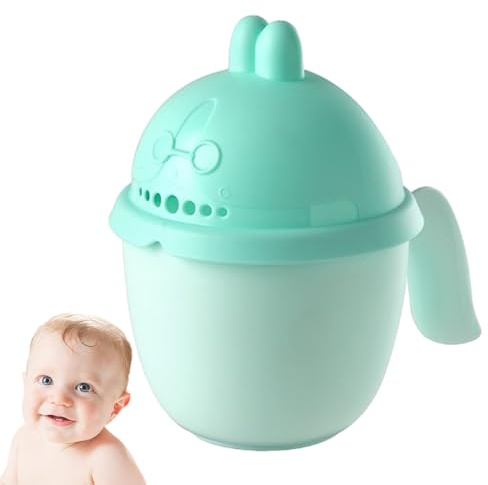 Bath Rinse Cup Comfortable 7 Water Holes Gentle Flow Shampoo Rinse | Hair Washing Water Cup Children Kids Boys Girls Happy Shower Time Comfortable Gentle Rinse Cup Easy Clean Happy Fun Time
