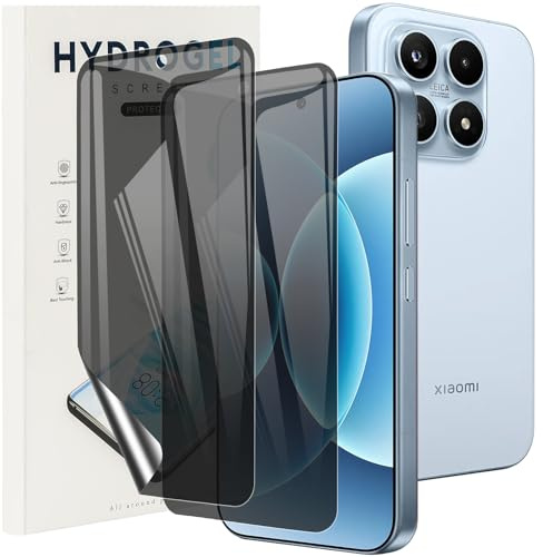KUSINHOKA Protector Pantalla de Privacidad para Xiaomi 17 5G, [2 Piezas] Anti-Espía Hidrogel Flexible Full Cobertura Película Protectora, Anti-arañazos Film Protector para Xiaomi 17 5G