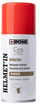 IPONE - Limpiador Interno Cascos Moto Helmet'in - Neutraliza Los Olores - Sensación de Rrescor - 150 ML