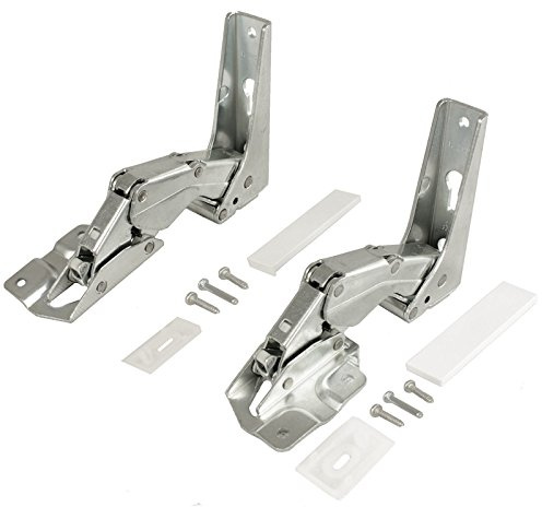 spares2go oberen + unteren integrierte Tür Scharnier Kit für Tecnik Kühlschrank Gefrierschrank