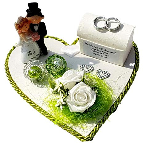 Geldgeschenk zur grünen Hochzeit personalisiert | personalisiert mit Namen und Datum ,originelle Idee um Geld zu verschenken