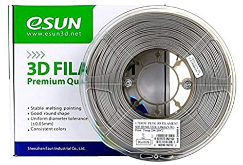 eSun 3D Drucker Filament PETG 1,75mm 1kg SILBER SOLID