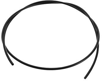 sourcing map Nylon-Flexschlauch, 2,5 mm Innendurchmesser x 4 mm Außendurchmesser, 1 m, PA6 Nylonschlauch, pneumatische Luftbremsschläuche für Flüssigkeitsübertragung, schwarz