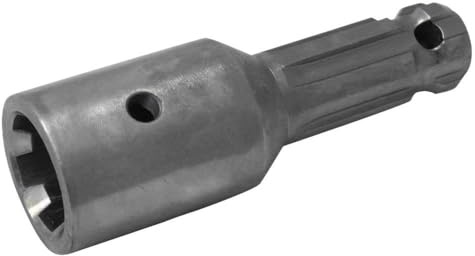 Brey-B-Technik Zapfwellenadapter 1 3/8 Hülse zu 1 1/8 Zapfen 0522 1477, Grau, Metall, Unbehandelt, nicht wasserfest, Zapfwellenverlängerung mit Spannhülsenbefestigung