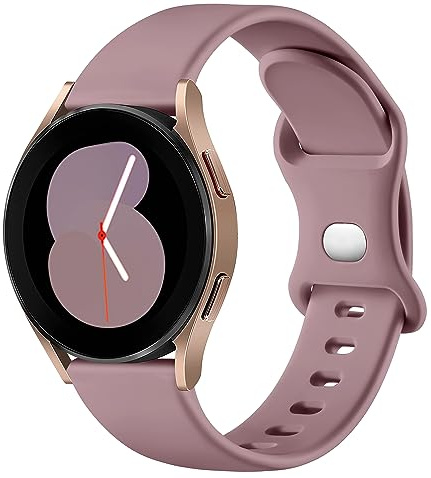 Mastten Silicone Strap Compatible With Samsung Galaxy Watch Active 2 40mm/44mm, 20mm Sport Double Hole Buckle Wristband For Galaxy Watch 4/5/6/7 Straps, Galaxy Watch 3 41mm