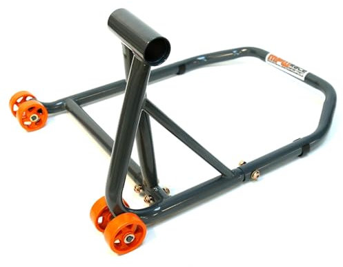 Motorcycle Paddock Single-Sided Rear Paddock Stand Heavy Duty Grey Orange (MPW-RPS1002)