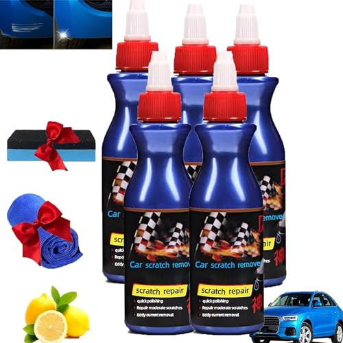 Kratzerreparaturwachs für das Auto, professionelles Autolack-Kratzerreparaturmittel, Autowachs-Kratzerentferner, Autospraywachs, Nano-Lackspray, Autokratzerreparatur (5 Stk)