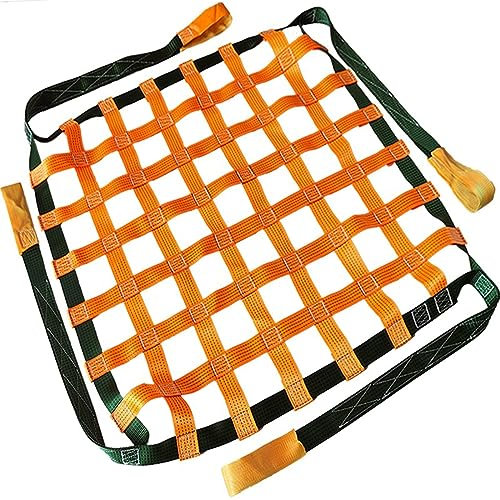 Flaches Nylon-Schlingenhebenetz - Polyester-Frachthebenetz, Frachthebetasche, Frachtschlingennetz, Hängendes Netz, Hebenetzriemen, schweres aus schutznetze anhängernetz kletternetz ( Size : 4 X 4M/Mes