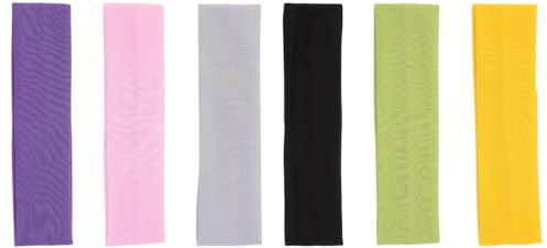 NTRUXZP 6 Stück Haarband Damen Dünn Sommer Stirnband Sport Stirnbänder Schweiß Haarbänder Weiches Elastisch Haarreife für Frauen Yoga Workout Fitness Headbands, gemischte Farben