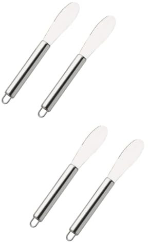 Alipis 4stücke Edelstahl Spatel Für Kuchen Butter Käse Und Icing Rostfrei Leicht Zu Reinigen Für Gastronomie Und Bäckereien