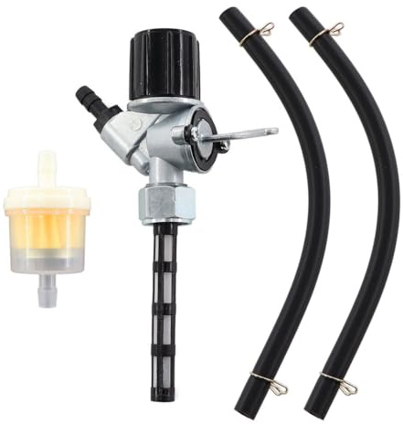 MCHNIC Benzinhahn mit Sieb und Wassersack M16x1 für DDR-Mopeds Motorräder Simson S50 S51, SR4-3 Sperber SR4-4 Habicht, MZ/MUZ ES ETZ TS 125 150 250