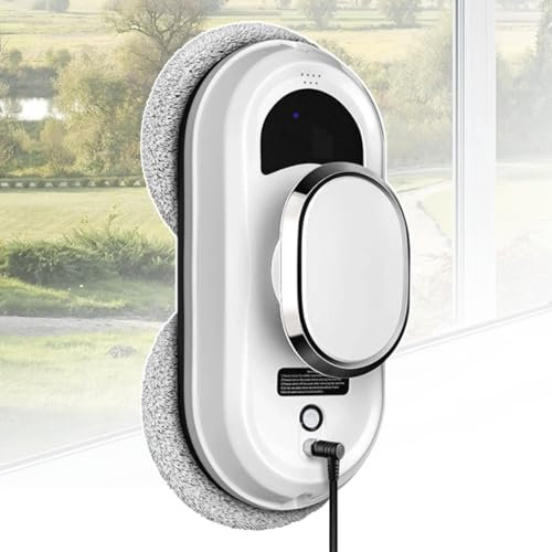 Smart Cleaning Robot, Window Cleaning Robot, Overhead Cleaner, Suitable for Windows & Tile Walls, with Remote Control and Safety Rope