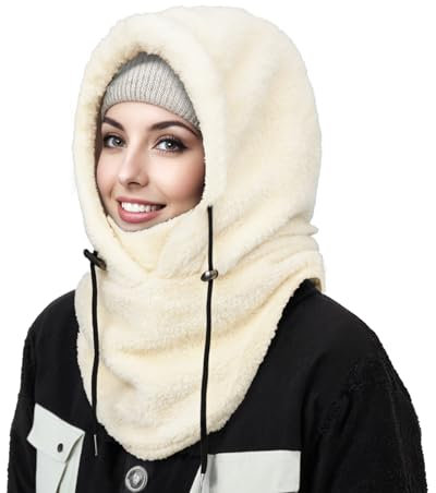 Joyoldelf Sturmhaube für Damen und Herren – Sturmmütze, Wintermütze, Balaclava-Hut, Maske für Mädchen, Ski, Zubehör, Familie, Freunde, Kollegen, Freundinnen, Ehefrau, Aprikose