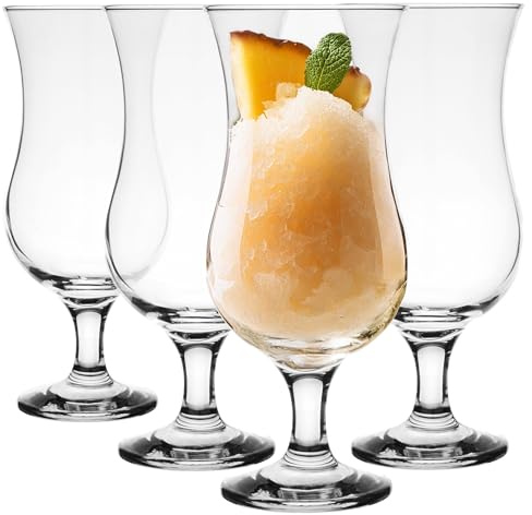 Glasmark KROSNO 1992 Cocktailgläser Set Gläser 4 Stück Trinkgläser Cocktail Transparent Spülmaschinenfest 350 ml, Durchsichtig