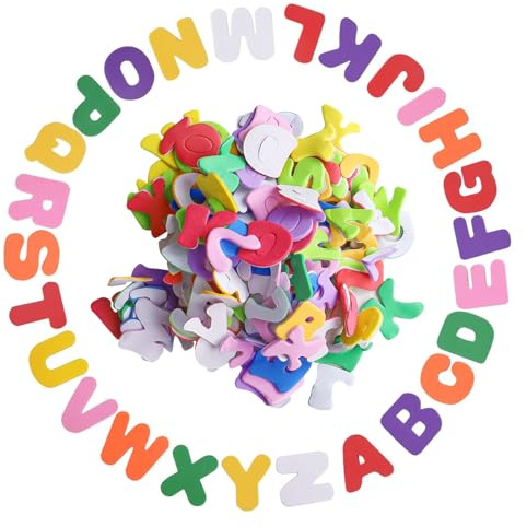 Moosgummi Buchstaben, Moosgummi Buchstaben Selbstklebend, Buchstaben Aufkleber Groß, Buchstaben zum Aufkleben, Buchstaben Selbstklebend, Klebebuchstaben，mit Moosgummi Die zahlen