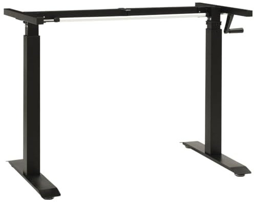 LLEZKBR Furniture Select-Manual höhenverstellbarer Stehpult-Gestell Handkurbel schwarz