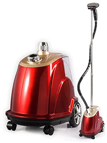 IUBGFTO Vaporizzatore Verticale per Indumenti a grandezza Naturale 2200W Vaporizzatore Professionale per Indumenti Pesanti Rimozione Rapida delle Rughe con Serbatoio dell'Acqua da 3,0 Litri