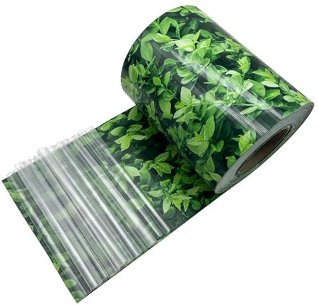 casa pura lames de brise-vue en PVC - Bandelettes occultantes - Pare-vue balcon idéal pour protéger l'intimité et contre le vent - Résistant aux UV et intempéries (Effet buis, H19 cm x L35 m)