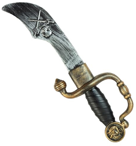 W WIDMANN MILANO Party Fashion - Cuchillo pirata, 35 cm, accesorio para disfraces de pirata, carnaval