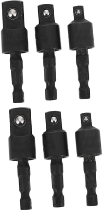 HOMSFOU 2 juegos de adaptadores de taladro giratorio, adaptadores de destornillador de impacto para herramientas eléctricas, diseño de accesorios para tareas de reparación de automóviles