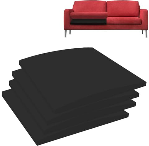 MOTTK Cuscino di supporto per divano cedente, 40/50/60 cm, inserto in schiuma ad alta densità, per divano, mobili, seduta, sotto il divano, in schiuma curva (4,60 x 60 cm)