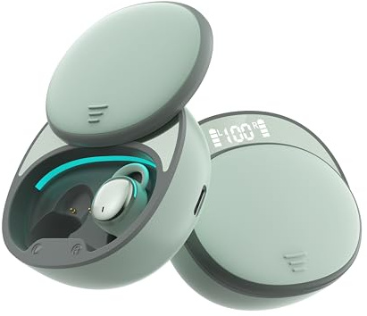 Xmenha Mini Écouteurs Petit Casques sans Fil Intra-Auriculaires Bluetooth 5.3 Étanche IPX5 Confortables Autonomie Super Longue durée Contrôle Tactile Parfait pour Sport et Voyage