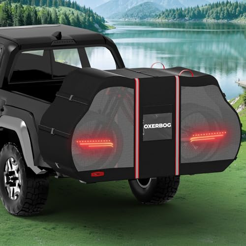 Fahrradabdeckung für 3 Fahrräder Fahrradhülle für Heckträger Fahrradschutzhülle Wohnmobil Wetterfest Reißfest 420D Oxford Heavy Duty für Camping Wohnmobil Heckträger,Transparenz