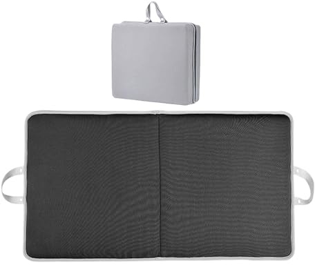 Rrlihjgu Almohadillas de Rodillas para Jardinería | Cojín para Rodillas de Yoga con Asas | Almohadilla De Antideslizante 60 X 34 X 5.5 Cm para Limpieza Construcción Jardinería Yoga Baño