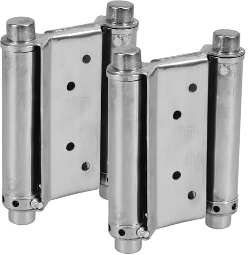 Veemoon Bisagra de Puerta Resorte Doble Apertura 3 Pulgadas 76 Mm Acero Inoxidable 2 Unidades Cierrapuertas Residencial para Puertas Exteriores y Cercas