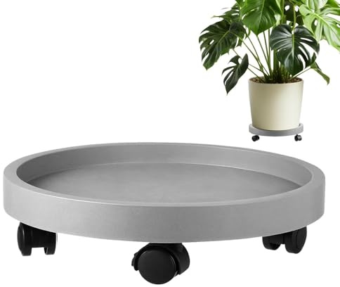 Soporte para plantas con ruedas Resistente a la Intemperie y Trabajo Pesado | Base De Rodillos Con Ruedas Y Para Macetas para Interior Exterior Hogar Oficina Balcón Patio Porche Terraza