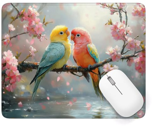 Alfombrilla Ratón 340 x 280 mm, Loro Alfombrilla Ratón Gaming, A-1273 | Pequeña Mouse Pad con Impermeable y Antideslizante, Mousepad Animal Mejora la Precisión y Velocidad, para PC Teclado Gamer