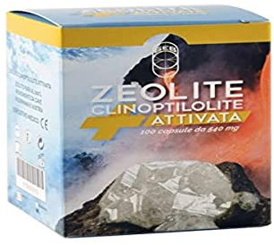 SEB - Zeolite Clinoptilolite Attivata pura al 100% - 100 capsule da 540 mg - Dispositivo medico di classe 2a certificata per uso orale. Prodotta in Italia