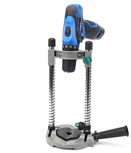 FTVOGUE Aluminum Alloy Drill Guide, Power Tool Accessories Stand 45 Degrees Adjustable Electric Drilling Holder