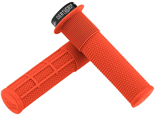 DMR Brendog DeathGrip Fahrradgriffe für Mountainbike, MTB, Orange (dick)