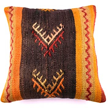 kelim kissen 40x40 cm handgefertigt kelim kissenbezug orientalische kissen kopfkissen viereckig dekorative bohemian kissenhülle dekokissen sofakissen zierkissen code 4515