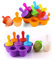 Lot de 2 moules à glace en silicone, mini moules à glace, moules à glace, moules à popsicle (orange violet)