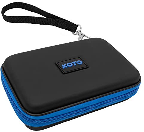 KOTO - Dartwallet Eva Medium Blau, Darttasche mit Reissverschluß, Dart Hülle, Dartkoffer, Darts Box
