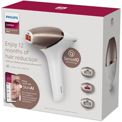 Philips BRI973/00 epilatore a luce pulsata Luce pulsata intensa [IPL] Rose Gold, Bianco (IPL HAIR REMOVER BRI973/00 PHILIPS PCP)