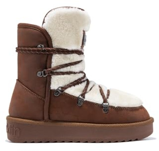 D.Franklin - Bottes Australiennes d'Hiver pour Femme avec Doublure en Fourrure - Nordic Trk