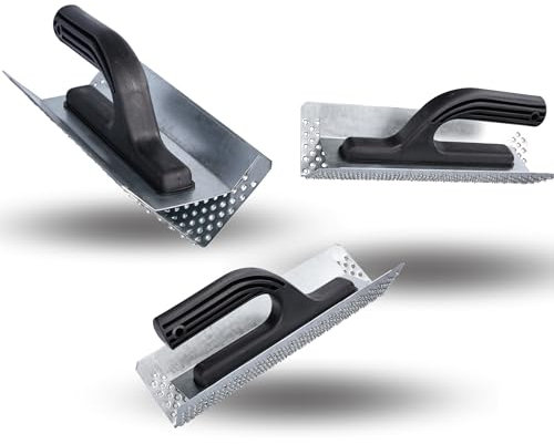 ToolSpace 1 x planche à poncer carrée en polystyrène de 260 mm - Planche à râper - Grattoir à polystyrène - Planche à râper en plastique galvanisé - Pour le nivellement des chocs des plaques de