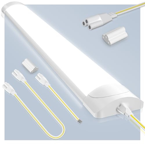 Sararoom 30W LED Feuchtraumleuchte Werkstattlampe 90cm 3600LM LED Röhre - 6500K Kaltweiß Verknüpfbar Leuchtstoffröhre Deckenleuchte, IP65 Wasserdicht Wannenleuchte für Büros Garage Werkstatt Keller