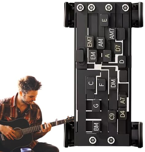 Gitarrenakkordtrainer, Gitarrenakkordhelfer, Hilfsmittel für Gitarre Lernen | Gitarren-Hilfsakkorde Trainer Gitarrenakkordwerkzeuge Gitarrenassistent Praktisches Lehrwerkzeug für Anfänger