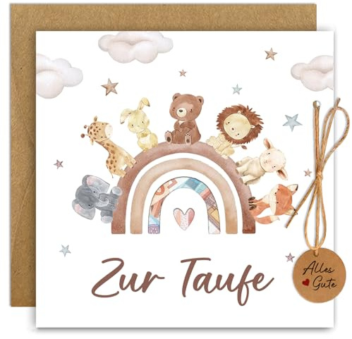 Happirra Taufgeschenke für Mädchen Jungen,Taufe Geldgeschenk mit Umschlägen | Karte Taufe Junge Mädchen, Sinnvolle Geschenke zur Taufe,Geldgeschenk Verpackung Taufe, Glückwunschkarten zur Taufe Geschenk