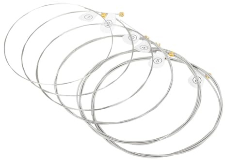 6-teiliges Satz Ersatzsaiten Für Akustikgitarren Klassische Folk Gitarrensaiten Aus Metall Gitarrenzubehör Mit Standardspannung