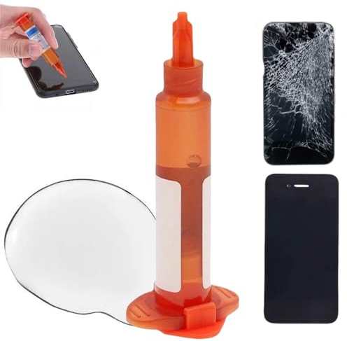 10ml Fix Cracked Cell Phone Screen Glue,Tv Scratch Repair Kit Screen,Glass Repair Uv Glue,Mobile Phone Screen Repair Glu/e,Liquid Optical Clear Adhesive Gl/ue,Waterproof and Transparent,Fast Curing