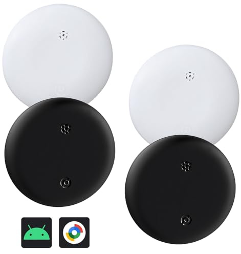 4 Pack Android Air Tracker Tag Smart Tag Compatible with Google Find Hub | Key Finder Android Tracker Tag for Luggage, Suitcase
