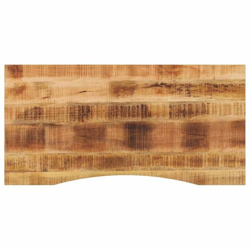 Genérico Tablero Escritorio con Curva Madera Mango Rugosa 110x50x2,5 cm,Mobiliario,Accesorios para mesas,Tableros para mesas,370180